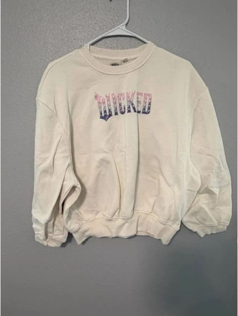 #6098 Universal Studios Wicked Butterfly Graphic Sweatshirt XXS